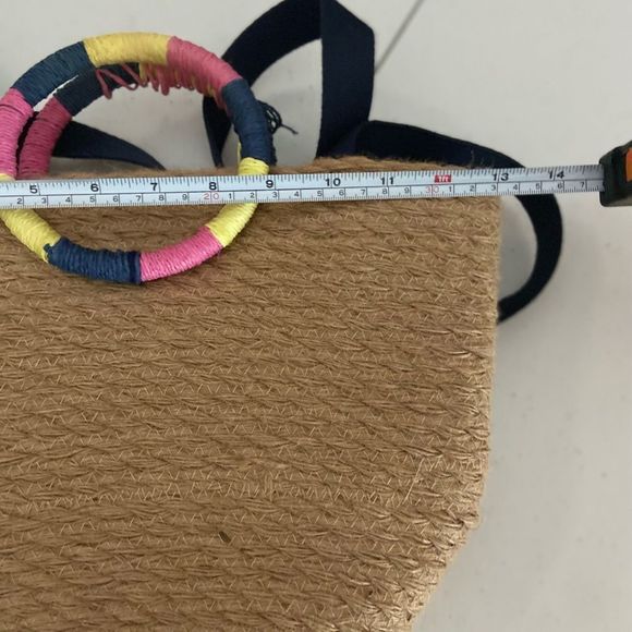 Gap Jute Bag Circular Handles & Shoulder Straps - Picture 3 of 7